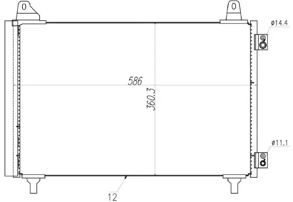Kondensator, Klimaanlage MTR 13054857