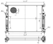 Kühler, Motorkühlung MTR 13054859