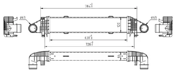 Ladeluftkühler MTR 13054862