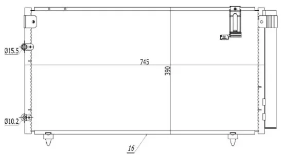 Kondensator, Klimaanlage MTR 13054863 Bild Kondensator, Klimaanlage MTR 13054863