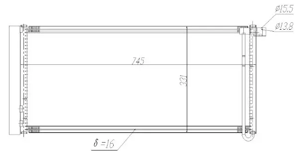 Kondensator, Klimaanlage MTR 13054871