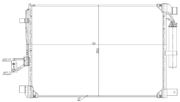 Kondensator, Klimaanlage MTR 13054875