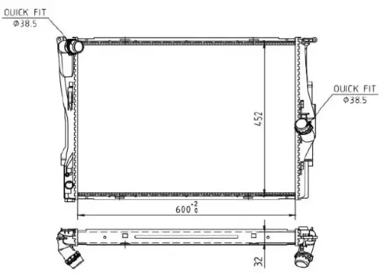 Kühler, Motorkühlung MTR 13054878 Bild Kühler, Motorkühlung MTR 13054878