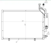 Kondensator, Klimaanlage MTR 13054879