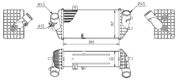 Ladeluftkühler MTR 13054881