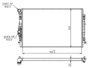 Kühler, Motorkühlung MTR 13054894