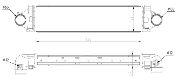 Ladeluftkühler MTR 13054896