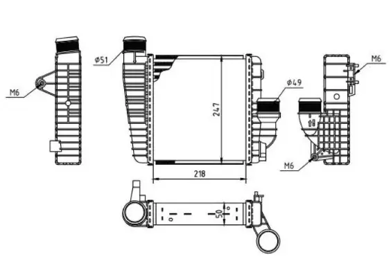 Ladeluftkühler MTR 13054898