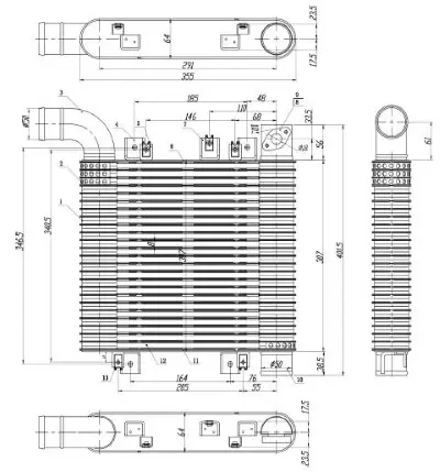 Ladeluftkühler MTR 13054906