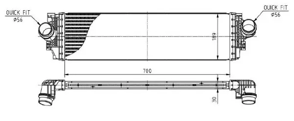 Ladeluftkühler MTR 13054908