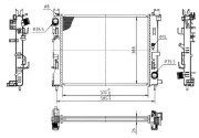 Kühler, Motorkühlung MTR 13054909