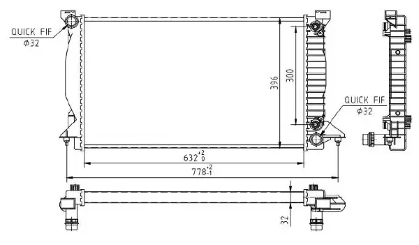 Kühler, Motorkühlung MTR 13054912