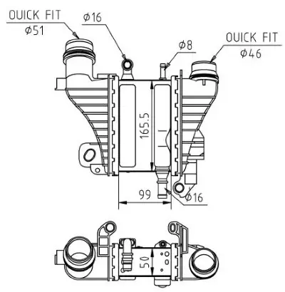 Ladeluftkühler MTR 13054914 Bild Ladeluftkühler MTR 13054914