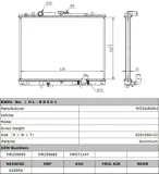 Kühler, Motorkühlung MTR 30068032