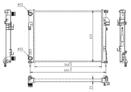 Kühler, Motorkühlung MTR 30072098 Bild Kühler, Motorkühlung MTR 30072098