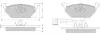 Bremsbelagsatz, Scheibenbremse Vorderachse MTR MT446