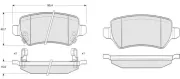 Bremsbelagsatz, Scheibenbremse MTR MT464