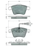 Bremsbelagsatz, Scheibenbremse Vorderachse MTR MT472