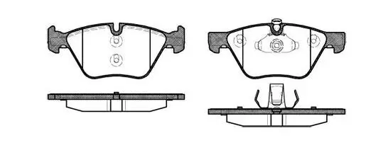 Bremsbelagsatz, Scheibenbremse Vorderachse MTR MT483 Bild Bremsbelagsatz, Scheibenbremse Vorderachse MTR MT483
