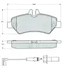 Bremsbelagsatz, Scheibenbremse MTR MT493