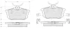 Bremsbelagsatz, Scheibenbremse Hinterachse MTR MT519