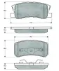 Bremsbelagsatz, Scheibenbremse Hinterachse MTR MT520