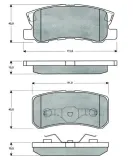 Bremsbelagsatz, Scheibenbremse MTR MT520