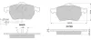 Bremsbelagsatz, Scheibenbremse Vorderachse MTR MT527