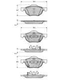 Bremsbelagsatz, Scheibenbremse Vorderachse MTR MT539