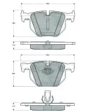 Bremsbelagsatz, Scheibenbremse MTR MT542