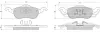 Bremsbelagsatz, Scheibenbremse Vorderachse MTR MT549