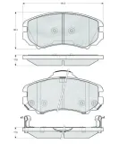 Bremsbelagsatz, Scheibenbremse MTR MT553