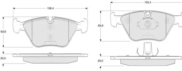 Bremsbelagsatz, Scheibenbremse Vorderachse MTR MT565