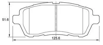 Bremsbelagsatz, Scheibenbremse MTR MT585