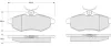 Bremsbelagsatz, Scheibenbremse Vorderachse MTR MT605