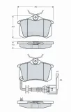 Bremsbelagsatz, Scheibenbremse MTR MT622