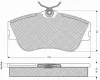Bremsbelagsatz, Scheibenbremse Vorderachse MTR MT627