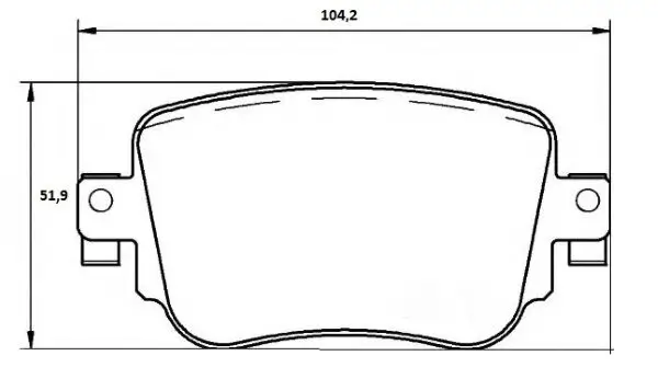 Bremsbelagsatz, Scheibenbremse Vorderachse MTR MT6360