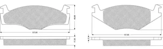 Bremsbelagsatz, Scheibenbremse MTR MT667 Bild Bremsbelagsatz, Scheibenbremse MTR MT667