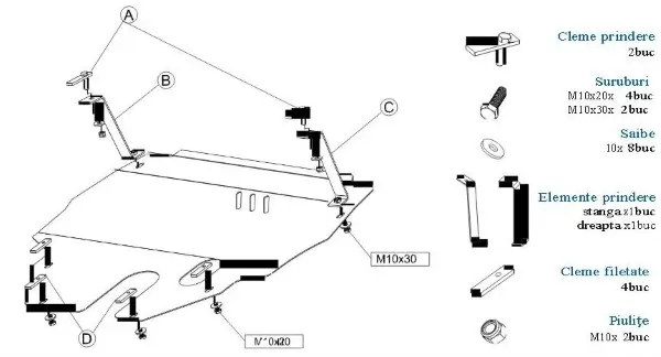 Motor-/Unterfahrschutz vorne MTR MT017