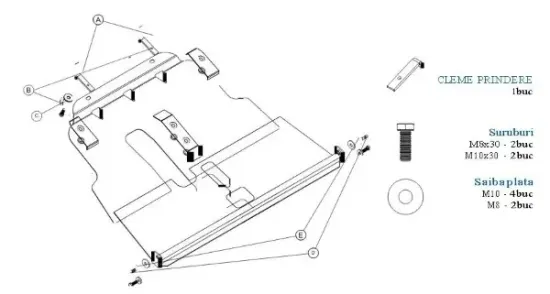 Motor-/Unterfahrschutz vorne MTR MT018 Bild Motor-/Unterfahrschutz vorne MTR MT018