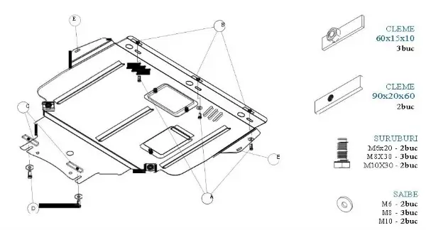 Motor-/Unterfahrschutz vorne MTR MT025