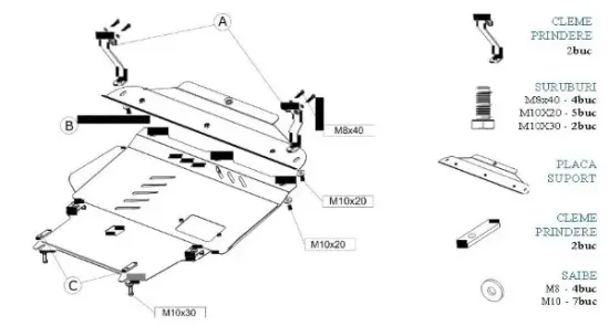 Motor-/Unterfahrschutz vorne MTR MT029 Bild Motor-/Unterfahrschutz vorne MTR MT029