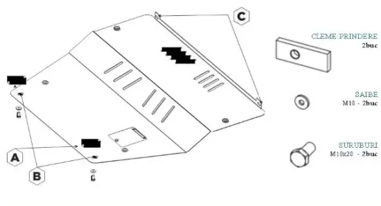 Motor-/Unterfahrschutz vorne MTR MT031 Bild Motor-/Unterfahrschutz vorne MTR MT031