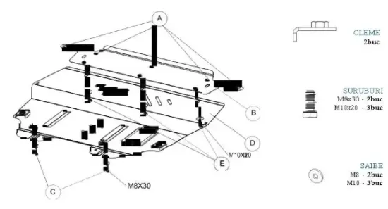 Motor-/Unterfahrschutz vorne MTR MT033 Bild Motor-/Unterfahrschutz vorne MTR MT033
