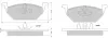 Bremsbelagsatz, Scheibenbremse Vorderachse MTR MT455
