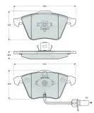 Bremsbelagsatz, Scheibenbremse Vorderachse MTR MT469