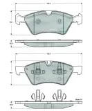 Bremsbelagsatz, Scheibenbremse Vorderachse MTR MT477