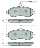 Bremsbelagsatz, Scheibenbremse Vorderachse MTR MT500
