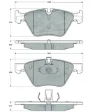 Bremsbelagsatz, Scheibenbremse Vorderachse MTR MT516